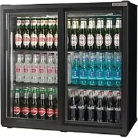 Autonumis RPC10001 POPULAR Black Sliding Double Door Bottle Cooler 195 Litres