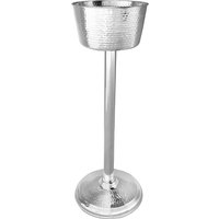 Olympia Wine Bucket Stand Hammered Stainless Steel