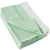 Vogue Wonderdry Tea Towels Green (Pack of 10)