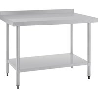 Vogue Stainless Steel Table with Upstand 1200mm