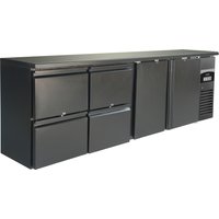 CombiSteel Barcooler Black 2 Doors and 2 Drawers