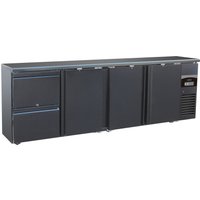 CombiSteel Barcooler Black 3 Doors and 2 Drawer