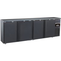 CombiSteel Backbar Cooler Black 4 Doors