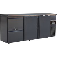 CombiSteel Barcooler Black 2 Doors and 2 Drawers