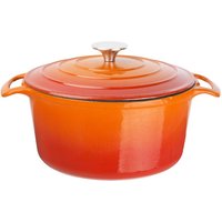 Vogue Orange Round Casserole Dish 4Ltr