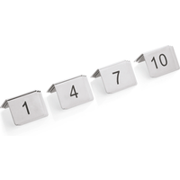 Set of table number signs (Set of 12)