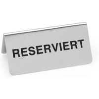 Reserved sign Pack Size 12