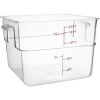 Hygiplas Polycarbonate Square Storage Container 10Ltr