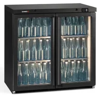 Gamko Maxiglass MG3/250G Hinged Double Glass Door Undercounter Bottle Cooler 250 Litres