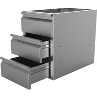 DRAWERSET 3 DRAWERS FOR TABLE 600