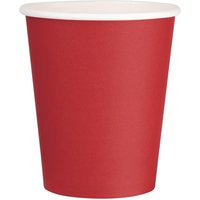 Fiesta Recyclable Single Wall Takeaway Coffee Cups Red 225ml / 8oz (1000 Pack)