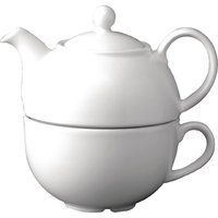Churchill Plain Whiteware Teapots 370ml (4 pack)