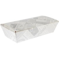 Colpac Compostable Food Boxes Newspaper Print 250mm (Pack of 150)