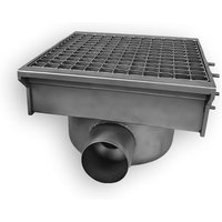 CombiSteel Stainless Steel Drain 300X265 With 1 Exit For Slotted Channel
