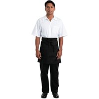 Chef Works Half Bistro Apron Black