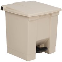 Rubbermaid Step-On Pedal Bin Beige 30.5Ltr
