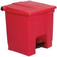 Rubbermaid Step-On Pedal Bin Red 30.5Ltr