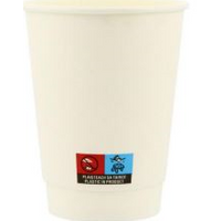 12oz Recyclable Double Wall White Cup