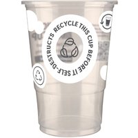 eGreen Printed 2-in-1 Flexy Half-pint Glass CE Marked (1000 Pack)