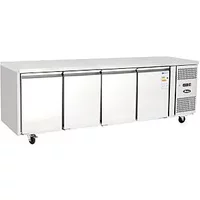 Atosa EPF3482HDSB 4 Door Table Freezer with Splash Back, 510 Litres