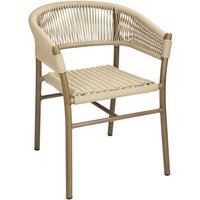 Bolero Florence Natural Rope Twist Wicker Chairs (2 pack)