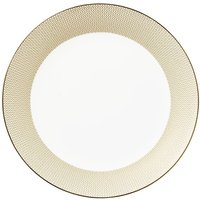 William Edwards Diamond Coupe Plates Gold 300mm (6 Pack)