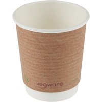 Vegware Compostable Coffee Cups Double Wall 230ml / 8oz (Pack of 500)