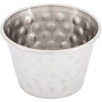 Olympia Hammered Stainless Steel Sauce Cups 70ml (12 pack)