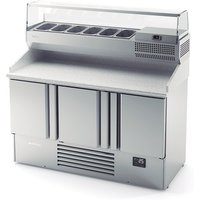 INFRICO 3 Door Compact Gastronorm Pizza Prep Counter 355L