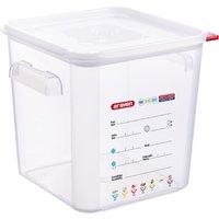 Araven Squared Transparent Polypropylene Container with Lid 18Ltr