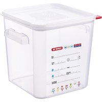 Araven Squared Transparent Polypropylene Container with Lid 8Ltr