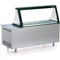 Coreco PC80-200-27-LGL 3 Door Prep Station with Lift-Up Lid 562 Litres