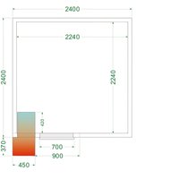 Tefcold CRPF2424 Coldroom (Cooling) H2200 x W2400 x D2400
