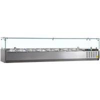 Tefcold GVC33-180 8 Pan + Glass Canopy