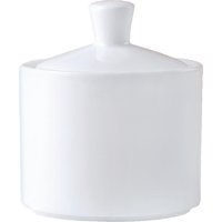 Steelite Monaco White Vogue Sugar Pots and Lids (6 Pack)