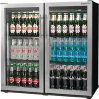 Autonumis RPC00003 POPULAR Stainless Steel Surround Double Door Bottle Cooler