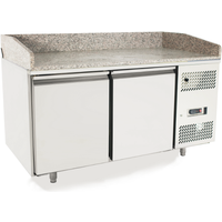 Atosa EPF3495GR 2 Door Granite Top Pizza Counter Fridge 485 Litres