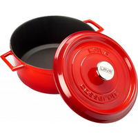 LAVA Cast Iron Casserole Ø24 RED