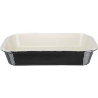 Vogue Black Cast Iron Roasting Dish Large