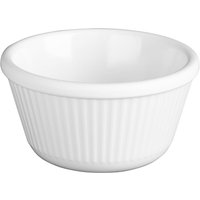 Olympia Kristallon Melamine Fluted Ramekins White 89mm (12 Pack)