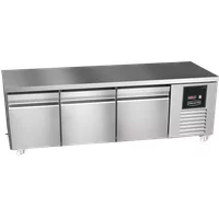 Sterling Pro Green SPI-B-180 Stainless Steel Low-Height Counter, 3 x 2/3 Drawers