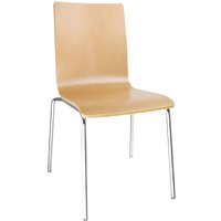 GR342 - Bolero Square Back Sidechair (Natural Finish) (Pack 4)