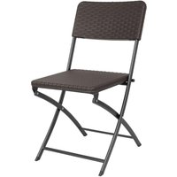 Bolero Rattan Folding Chairs Brown (2 pack)