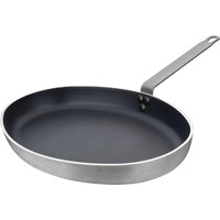 Vogue Aluminium Non-stick Teflon Platinum Plus Oval Frying Pan 40cm