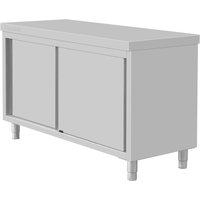 Vogue Standing Floor Cupboard Stainless Steel 900x1500x600mm