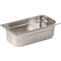 Vogue Stainless Steel Gastronorm Tray Set 3 x 1/3 & 1 x 1/2