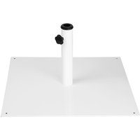 Bolero Flat Metal Parasol Base White - 18kg