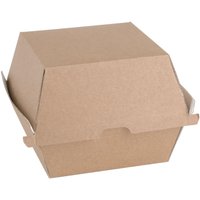 Fiesta Compostable Kraft Burger Boxes Large 112mm (150 Pack)
