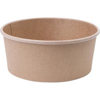 Fiesta Compostable Round Kraft Salad Bowls 750ml / 26oz (300 Pack)
