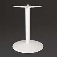 Bolero Cast Iron Round Table Base White
